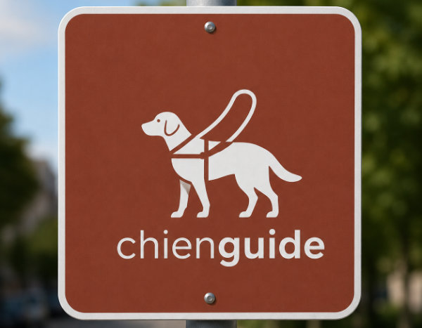 Eine Illustration eines Verkehrsschildes mit unserem Logo, generiert durch ChatGPT.